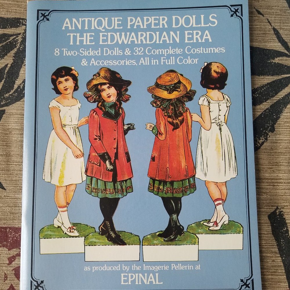 Antique Edwardian Paper Dolls 8 Dolls/32 costumes